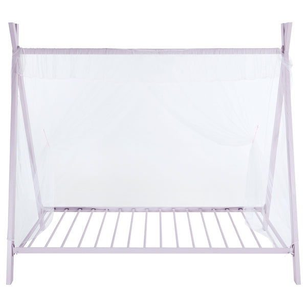 Marigold Metal Twin Tent Bed Pink