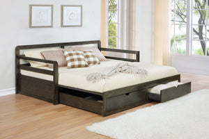 Avalon 2-drawer Twin XL Daybed with Extension Trundle Grey