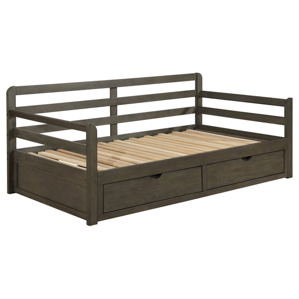 Avalon 2-drawer Twin XL Daybed with Extension Trundle Grey