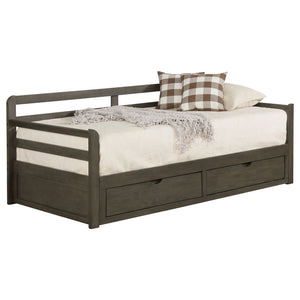 Avalon 2-drawer Twin XL Daybed with Extension Trundle Grey