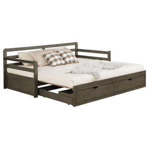 Avalon 2-drawer Twin XL Daybed with Extension Trundle Grey