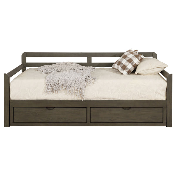 Avalon 2-drawer Twin XL Daybed with Extension Trundle Grey