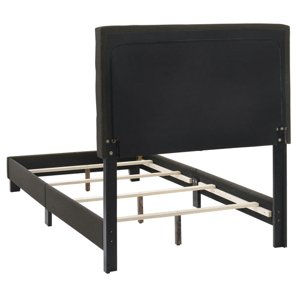 Thatcher Upholstered Queen Panel Bed Charcoal