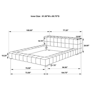 Leopold Upholstered Queen Platform Bed Green