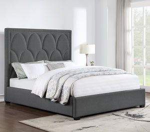 Lonsdale Upholstered Queen Panel Bed Charcoal