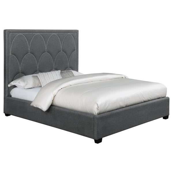 Lonsdale Upholstered Queen Panel Bed Charcoal