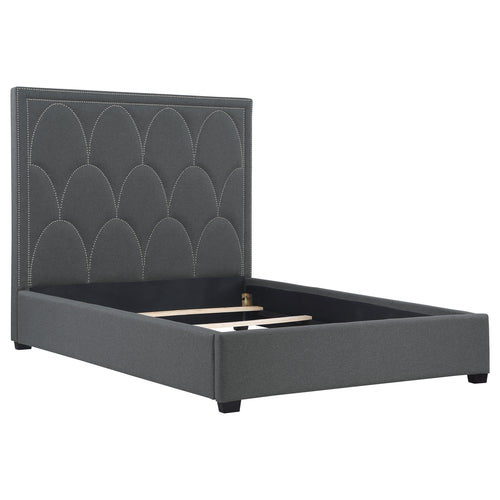 Lonsdale Upholstered Queen Panel Bed Charcoal