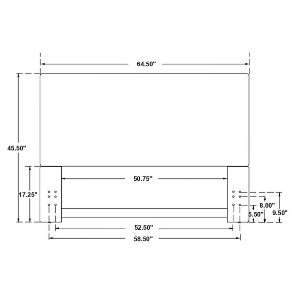 Zane Upholstered Queen or Full Panel Headboard Sand