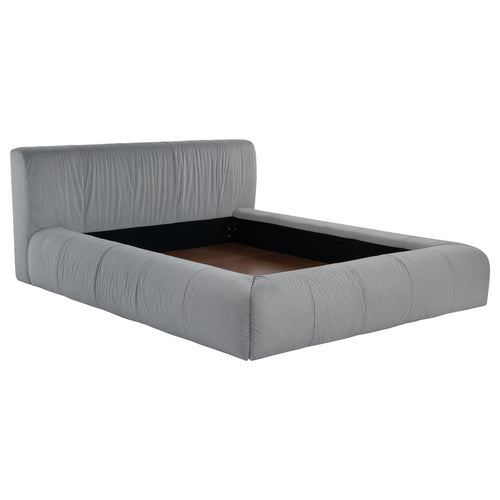 Corbin Upholstered Queen Platform Bed Grey