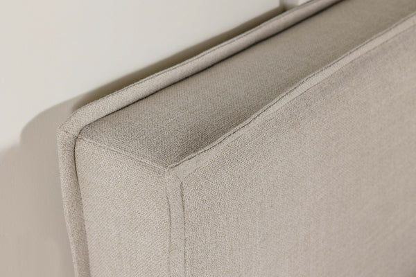 Livia Upholstered Queen or Full Panel Headboard Sand