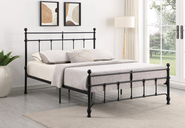 Kai 48-inch Metal Queen Open Frame Bed Matte Black