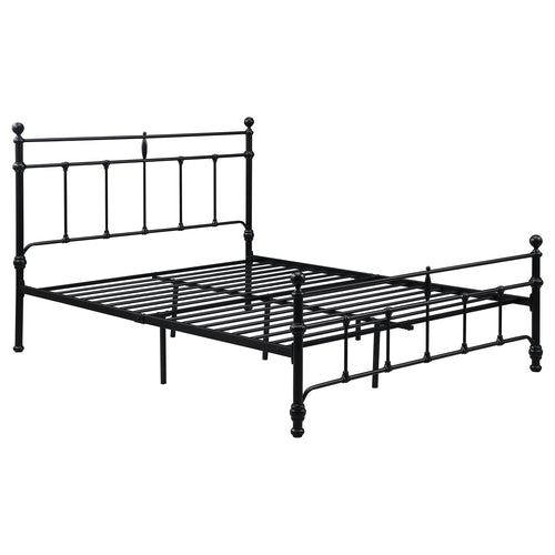 Kai 48-inch Metal Queen Open Frame Bed Matte Black