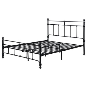 Kai 48-inch Metal Queen Open Frame Bed Matte Black