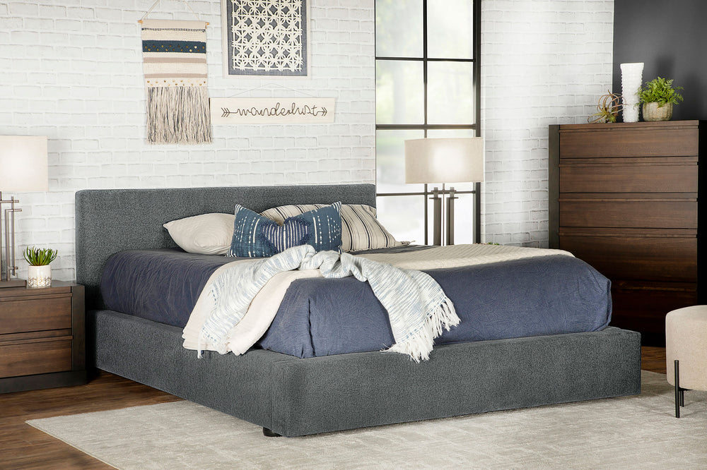 Harrington Upholstered Queen Panel Bed Graphite