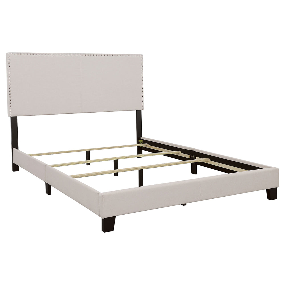 Ellsworth Upholstered Queen Panel Bed Ivory