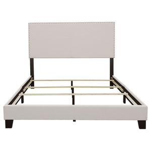 Ellsworth Upholstered Queen Panel Bed Ivory