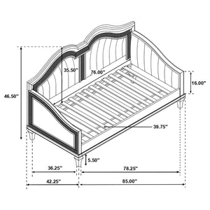 Isla Upholstered Twin Daybed Silver Oak