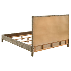 Elias Wood Queen Panel Bed Kubu Grey