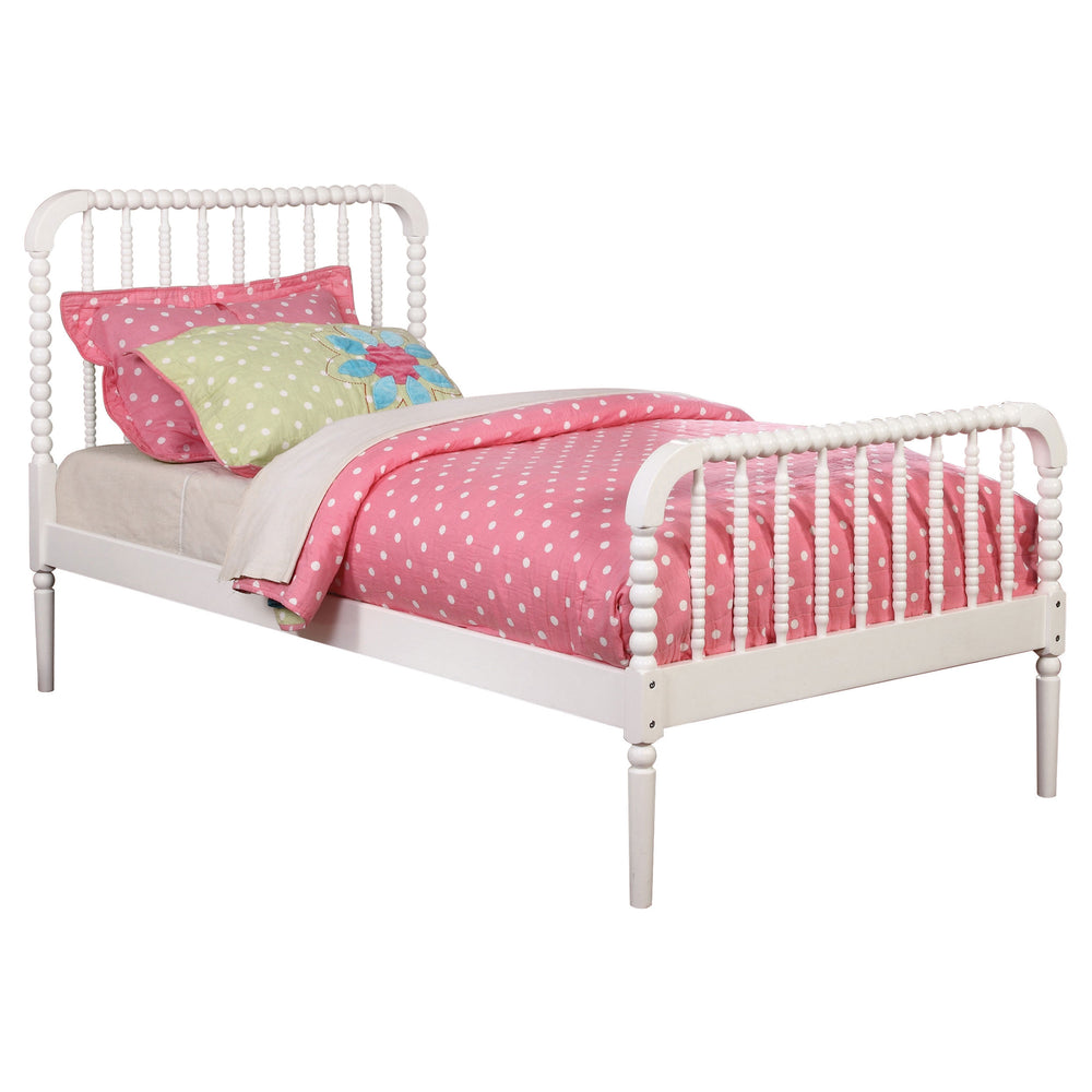 Rowan Wood Twin Open Frame Bed White