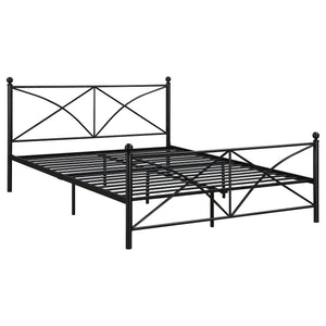 Hensley Metal Queen Open Frame Bed Midnight Black