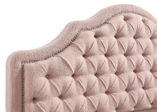 Bellamy 44-Inch Upholstered Full Storage Platform Bed Pink