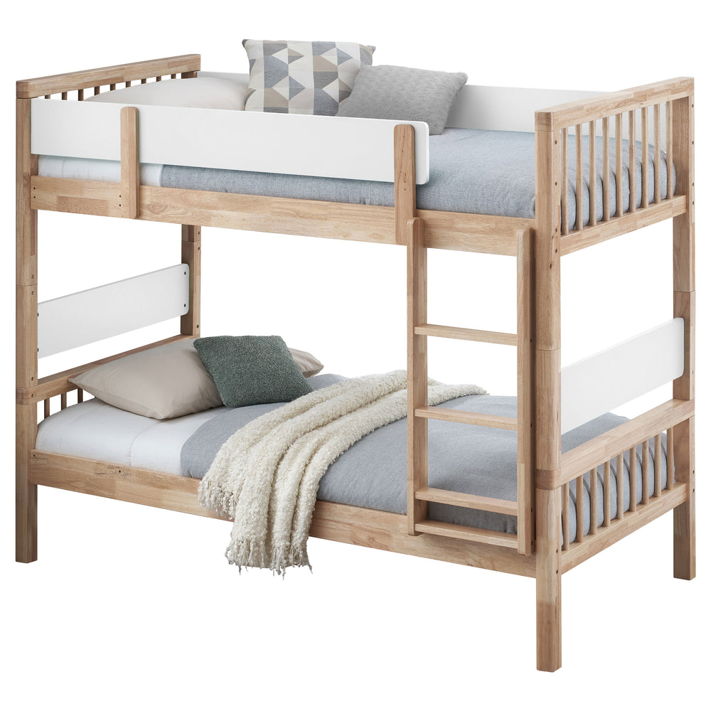 Harper Wood Twin Over Twin Bunk Bed Natural