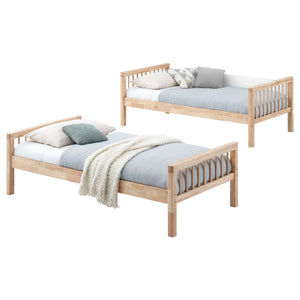 Harper Wood Twin Over Twin Bunk Bed Natural