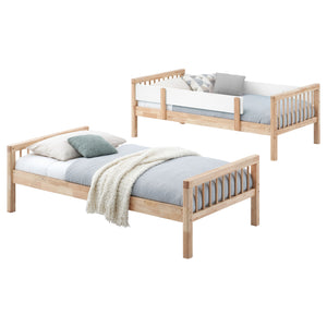 Harper Wood Twin Over Twin Bunk Bed Natural