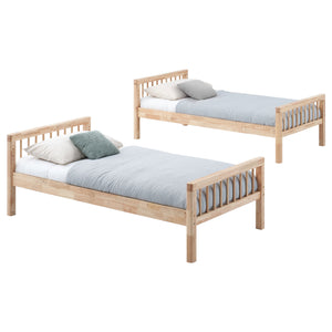 Harper Wood Twin Over Twin Bunk Bed Natural