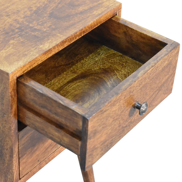 Mini 2 Drawer Chestnut Nightsand