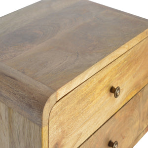 Oak-ish 2 Drawer Floating Nightsand